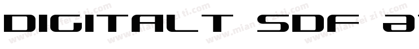 Digitalt SDF Atlas字体转换